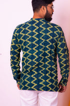 Denim Cotton Kurta for Men - Uttariya