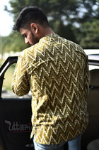 Handloom Green Shirts For Men - Uttariya