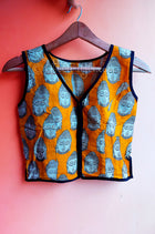 Buddha V-neck Yellow Blouse