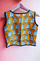 Buddha V-neck Yellow Blouse