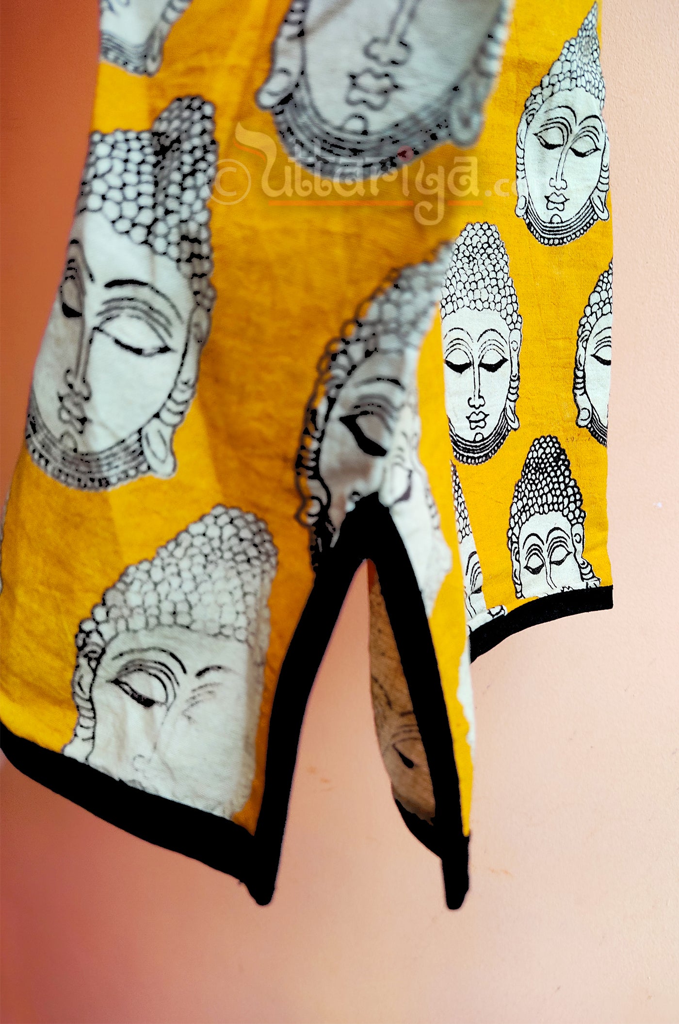 Buddha V-neck Yellow Blouse