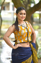 Buddha V-neck Yellow Blouse