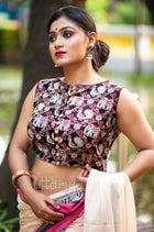 Panushi Black Cotton Blouse