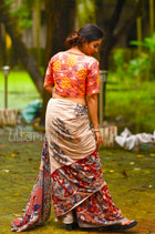 Mukhta V Neck Cotton Blouse