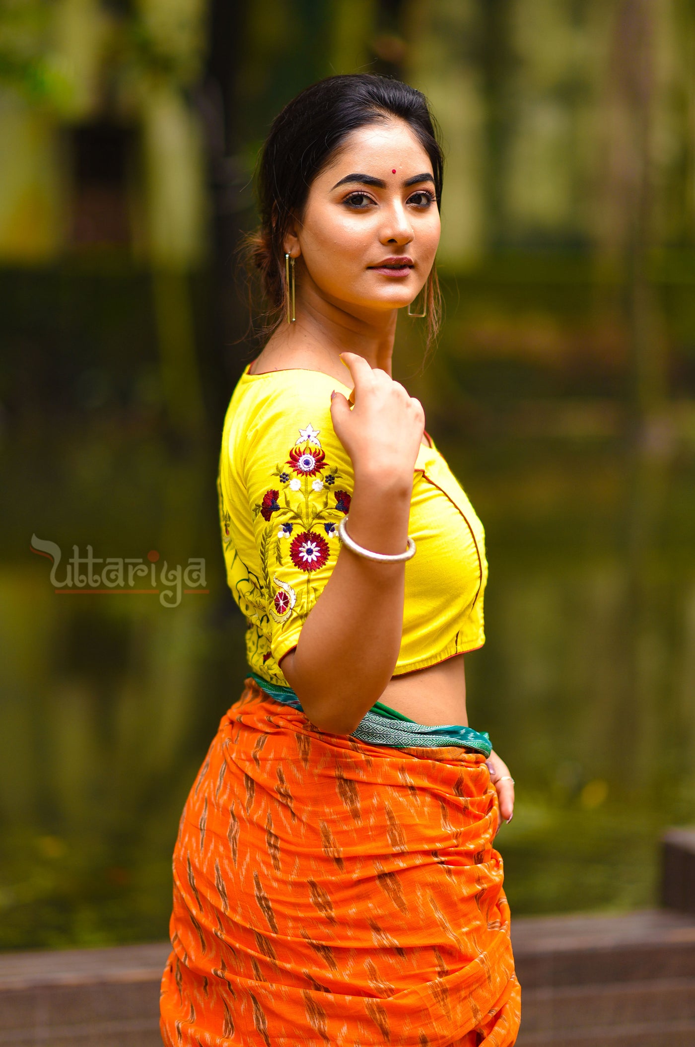 Basant Mina Yellow Cotton Blouse