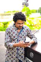 Handloom Cotton Shirt For Men - Uttariya