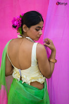 White Ruffle Blouse - Uttariya