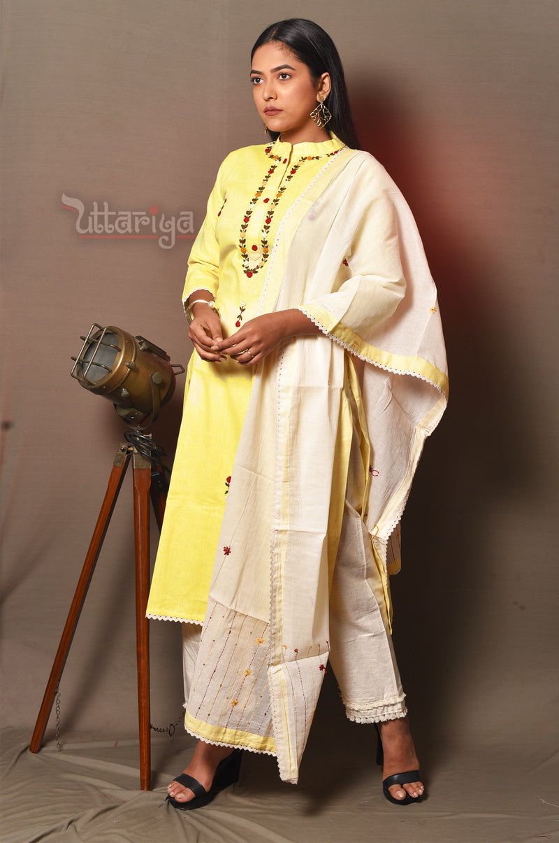yellow designer suit - Uttariya