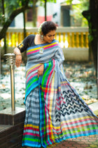 Handloom Cotton Vujoudi Handloom Saree - Uttariya
