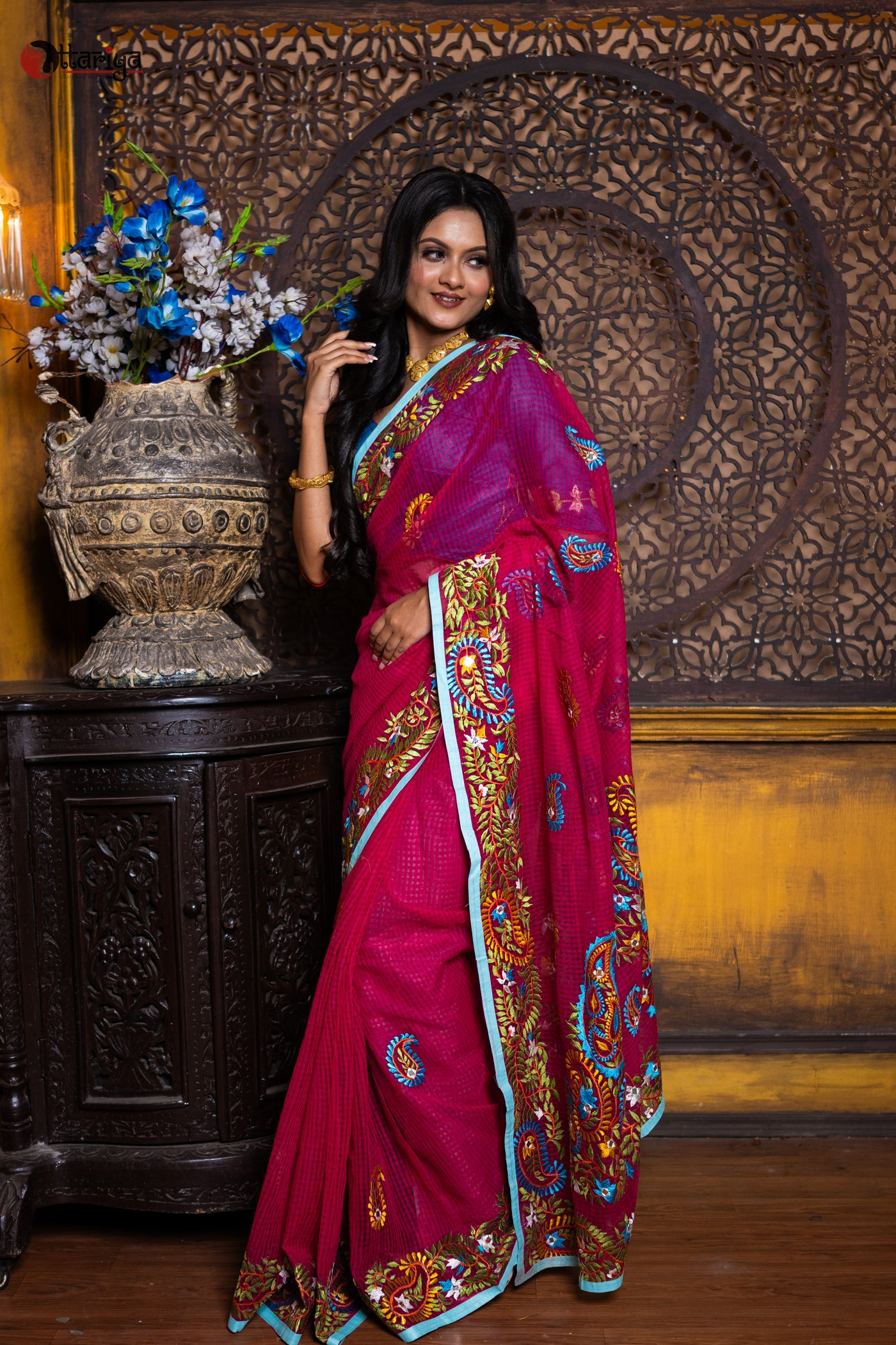 Maharani pashmina saree - Uttariya